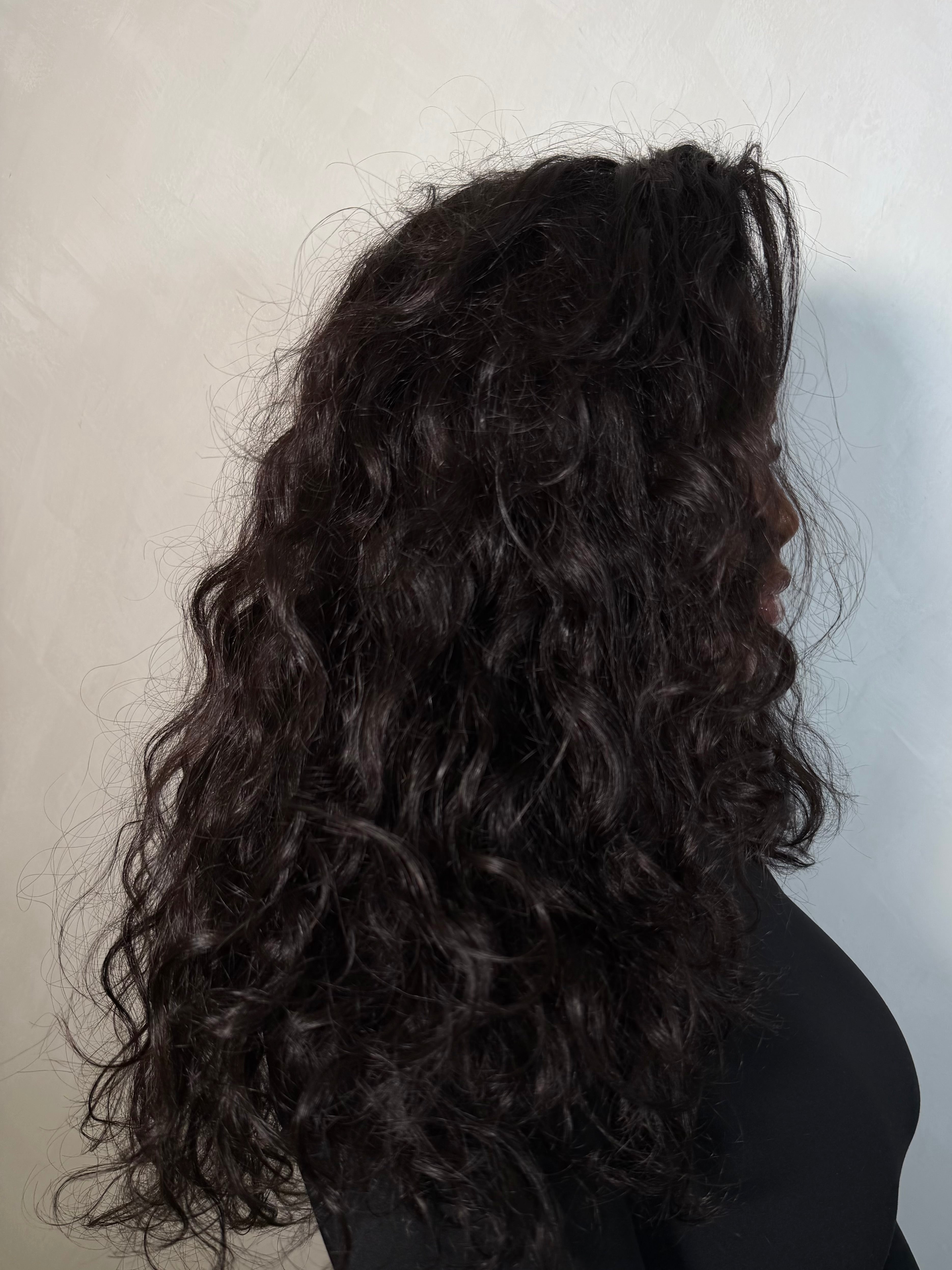 Long, wavy indian raw hair